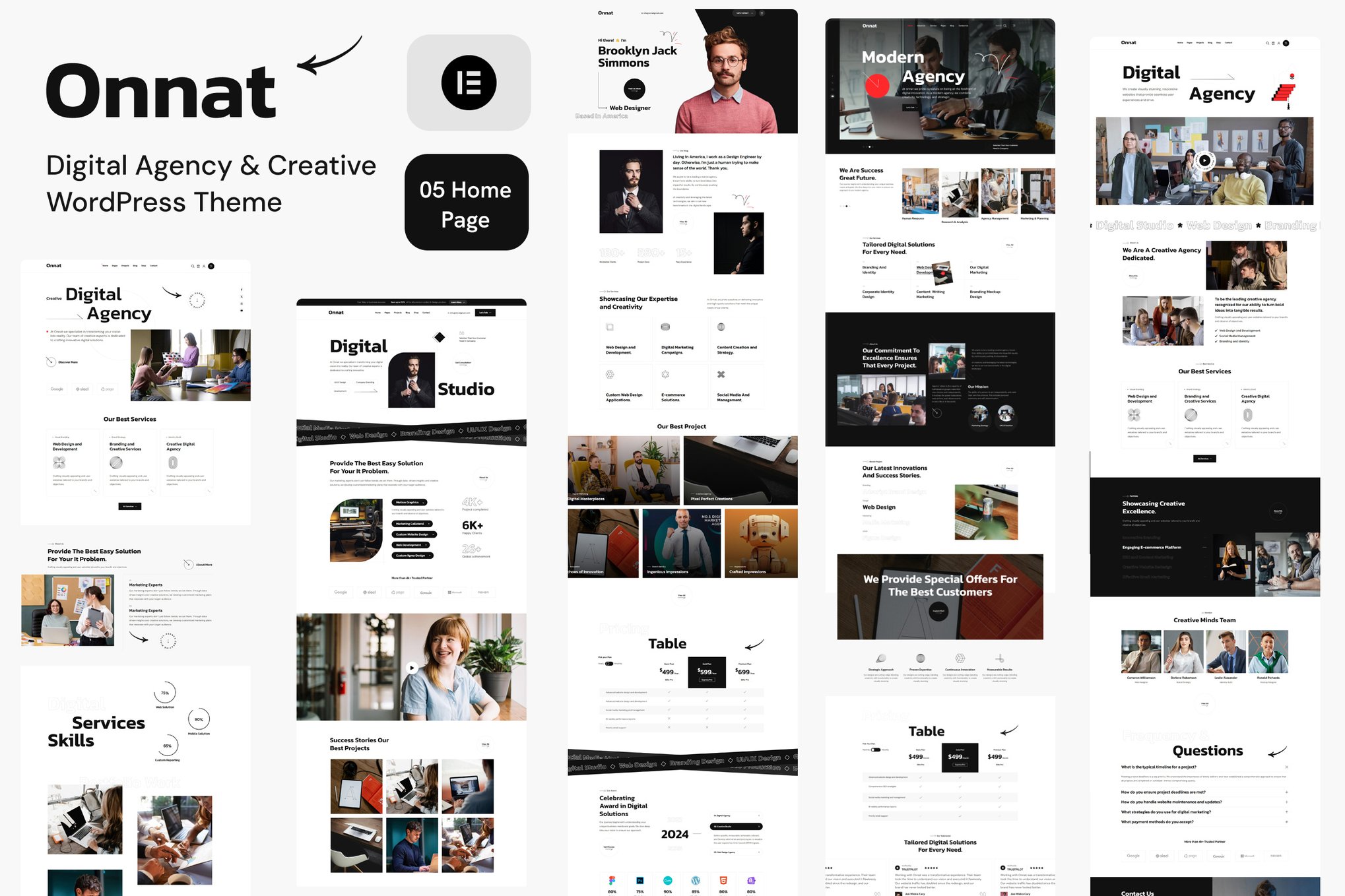 Onnat – Digital Agency & Creative WordPress Theme