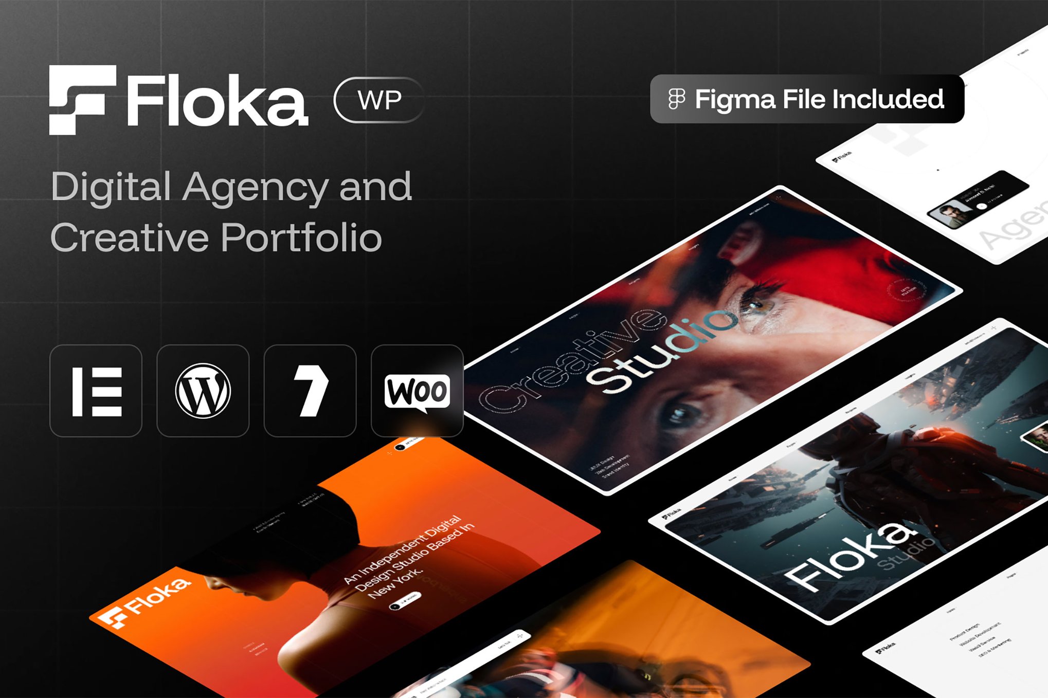 Floka - Digital Agency & Portfolio WordPress Theme